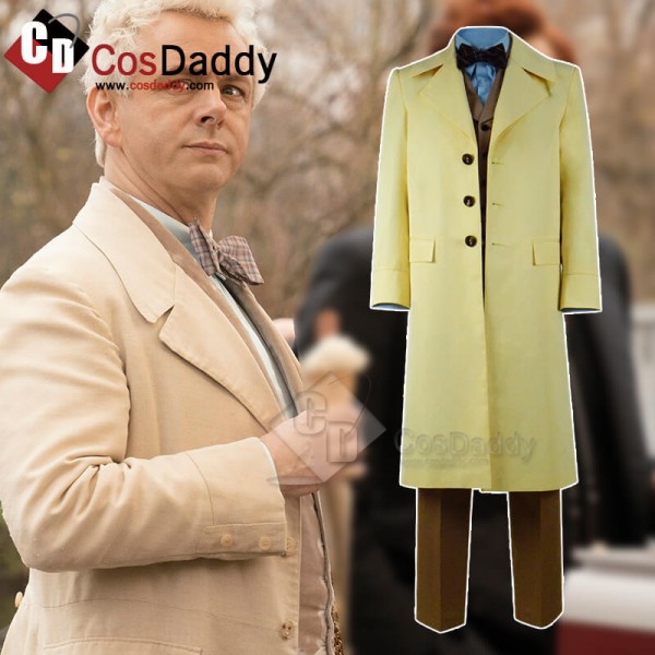 Good Omens Michael Sheen Coat Outfit Full Set Cosplay Costume 2019 7246